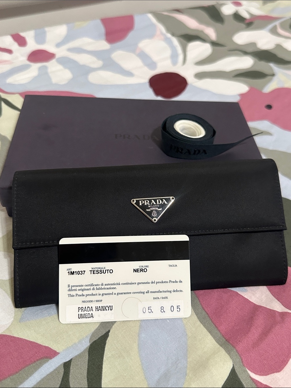 Prada Black Nylon Wallet - Picture 2 of 14